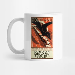 London Midland & Scottish Railway Advertisement Vintage Rail Mug